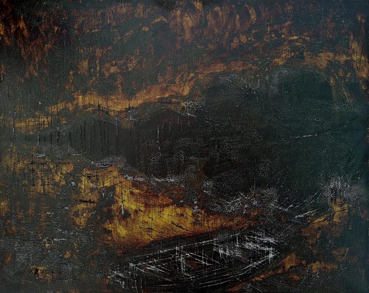 "The battlefield or burned motif", 2022 - Alfred Freddy Krupa