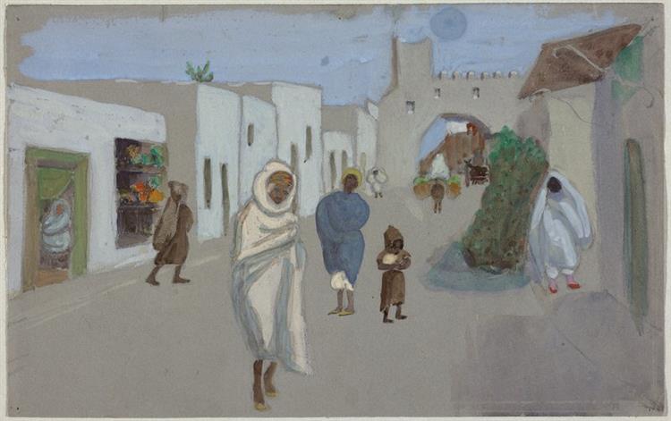 Street Scene in an African City, 1905 - Gabriele Munter