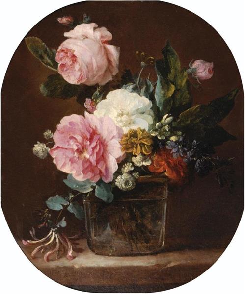 Bouquet of Flowers in a Vase - Anne Vallayer-Coster