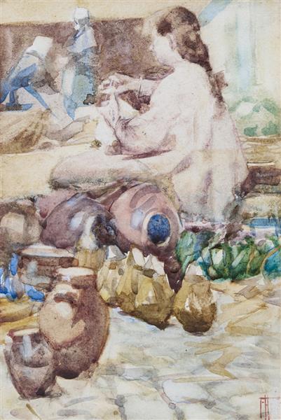 Breton Pottery, c.1902 - Frances Mary Hodgkins