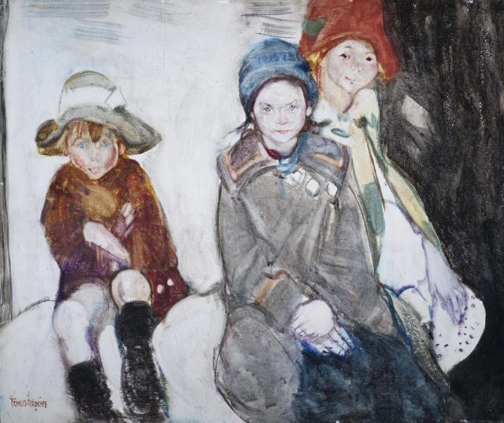 Refugee Children, 1916 - Frances Mary Hodgkins