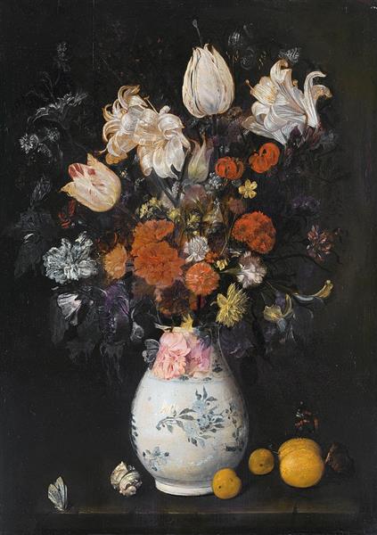 Flowers in a Vase, 1654 - Judith Leyster