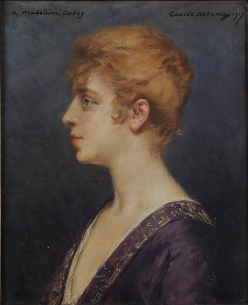Portrait De Madeleine Aubry, 1917 - Луиза Аббема