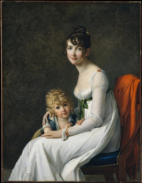 Madame Philippe Panon Desbassayns de Richemont (Jeanne Eglé Mourgue, 1778-1855) and Her Son, Eugène (1800-1859), 1802 - Марі-Гійємін Бенуа