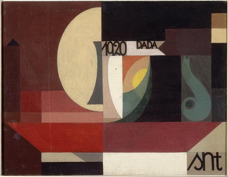 Dada-Komposition, 1920 - Sophie Taeuber-Arp