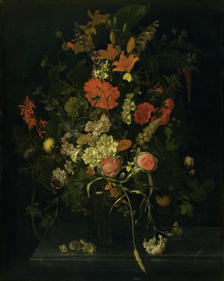 Bouquet of Flowers in a Glass, 1685 - Maria van Oosterwijck