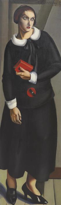 Женщина в черном платье - Тамара де Лемпицка