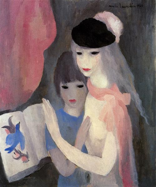 Two Young Girls, 1923 - Марі Лорансен