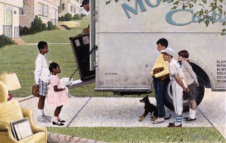 New Kids in the Neighborhood, 1967 - Norman Rockwell