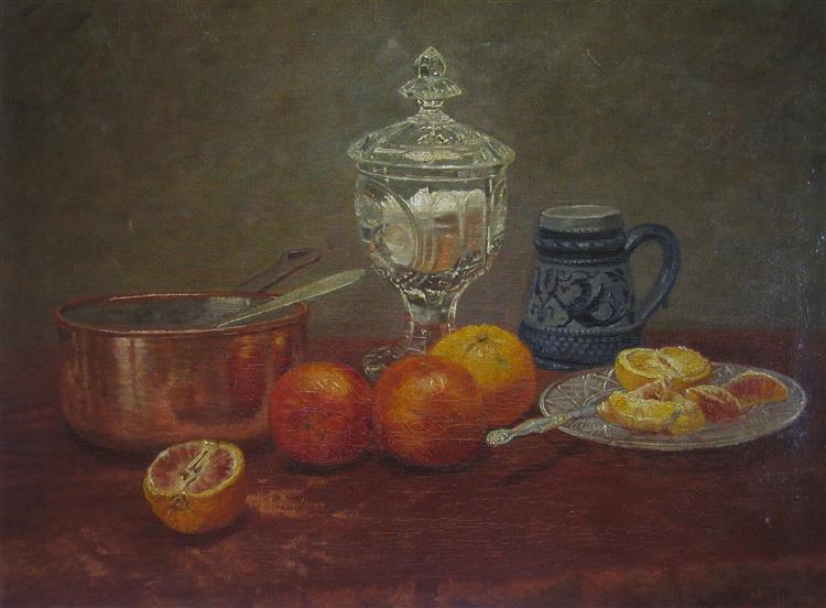 Still life with oranges, 1787 - Анна Валайер-Костер