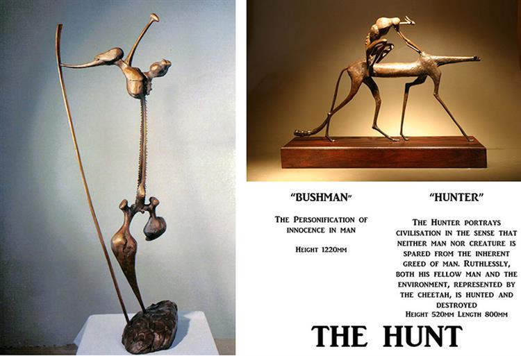 Maureen Quin The Hunt Bronze Sculpture - MAUREEN QUIN