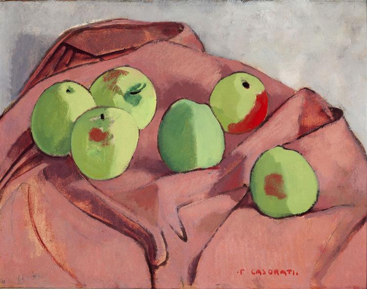 The green apples, 1932 - Феличе Казорати