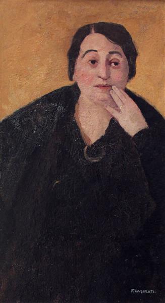 Portrait of Miss Tarello, 1930 - Феличе Казорати