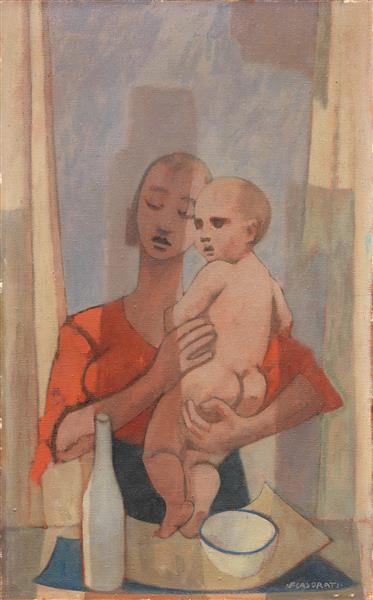 The Morning (Motherhood), 1954 - Феличе Казорати