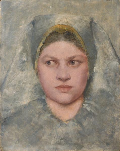 Head Study of a Girl from Haná, 1883 - 克林姆