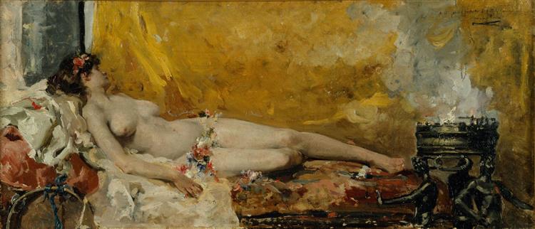 Resting Bacchante, 1887 - Хоакин Соролья