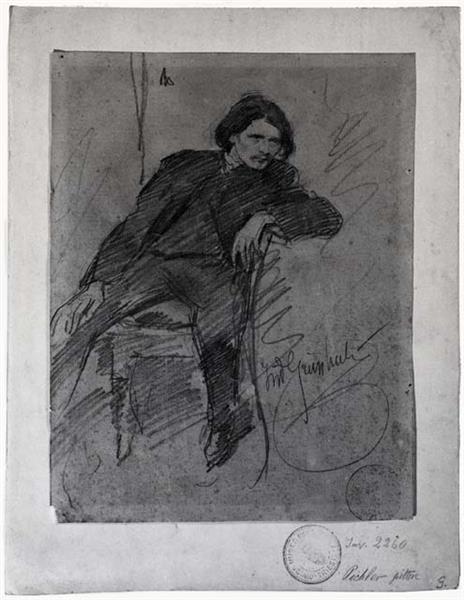 Portrait of the artist Adolf Pichler, 1882 - 1884 - Isidoro Grünhut