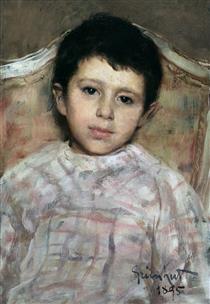 Portrait of a child - Isidoro Grünhut