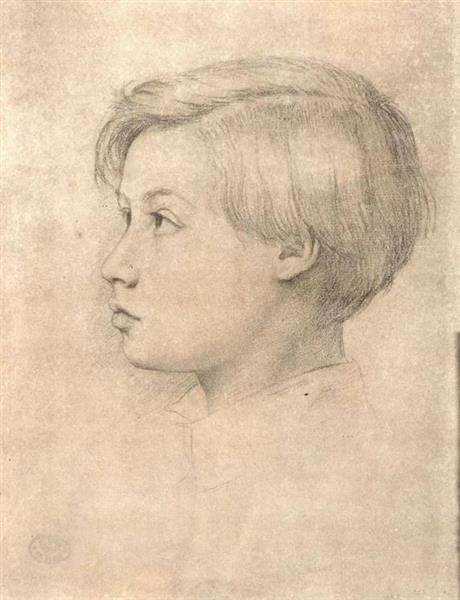 Portrait of René de Gas, 1854 - 竇加