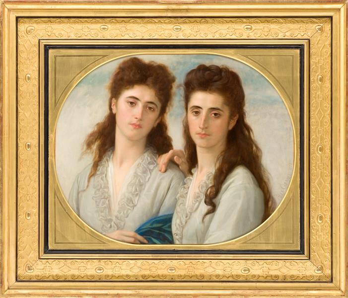 Portrait of Misses Sophie and Berthe Cabanel, 1872 - Александр Кабанель