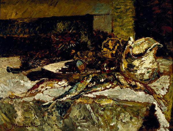 Still Life with Sardines and Sea-Urchins, 1880 - 1882 - Adolphe Monticelli