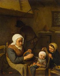 Peasant Family - Адріан ван Остаде