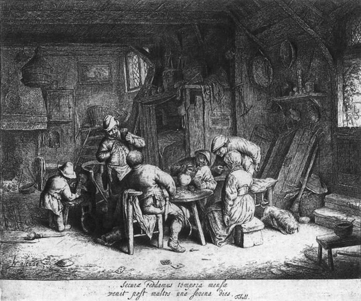 The Breakfast, c.1650 - Адріан ван Остаде