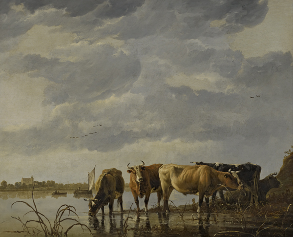 Cattle Watering by an Estuary - Albert Jacob Cuyp