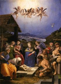 Adoration of the Shepherds - Аньоло Бронзино
