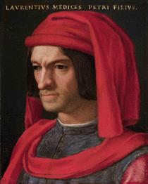 Portrait of Lorenzo the Magnificent - Аньоло Бронзіно