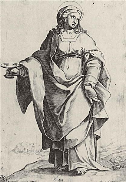 St. Lucia, from the episode "Holy Women", 1576 - 1578 - Agostino Carracci