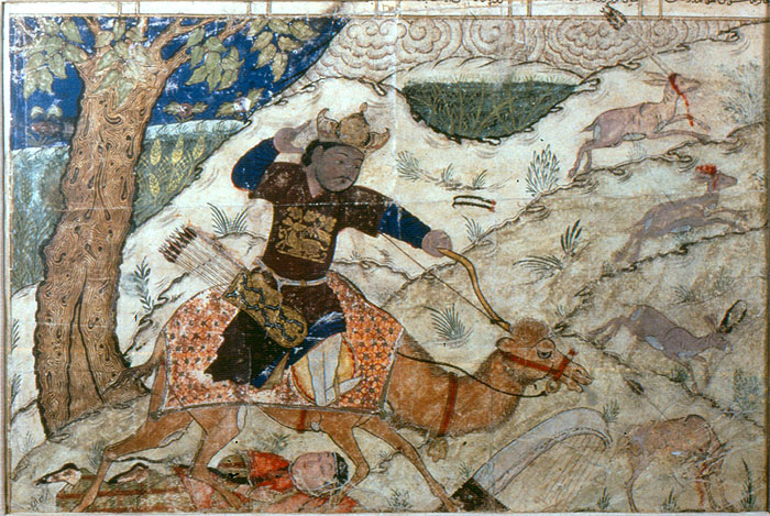 Bahram Gur tramples Azadeh, 1336 - Ahmad Moussa