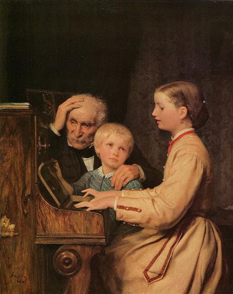 The exiles, 1868 - Albrecht Anker