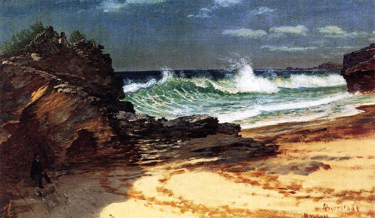 Beach at Nassau - Albert Bierstadt