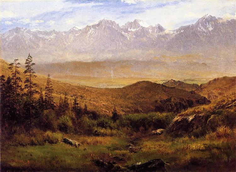 In the Foothills of the Mountains - Albert Bierstadt