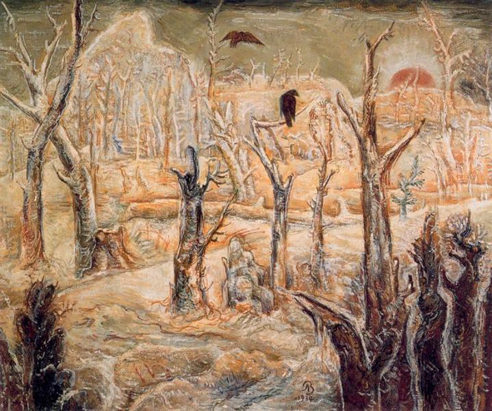 Winter in the dead wood, 1938 - Albert Bloch