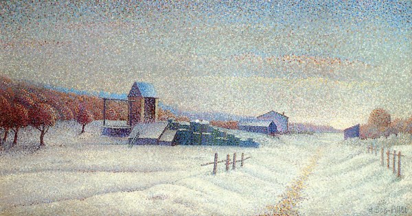 Winter Landscape, c.1885 - Albert Dubois-Pillet