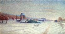 Winter Landscape - Albert Dubois-Pillet