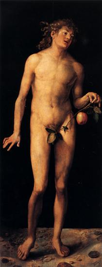 Adam (left panel) - Albrecht Dürer