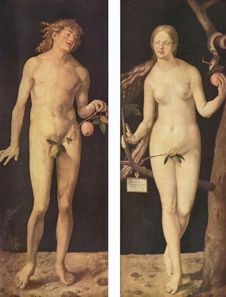 Adam and Eve (two panels), 1507 - Albrecht Durer