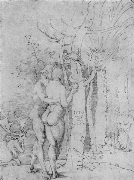 Adam and Eve, 1510 - Альбрехт Дюрер