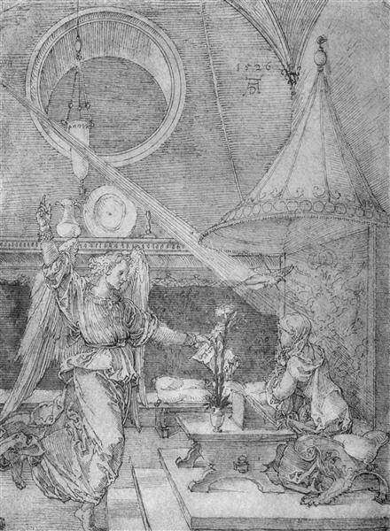 Благовещение, 1526 - Альбрехт Дюрер