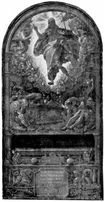 Design for the Fugger Chapel in Augsburg resurrection of Christ - Albrecht Dürer