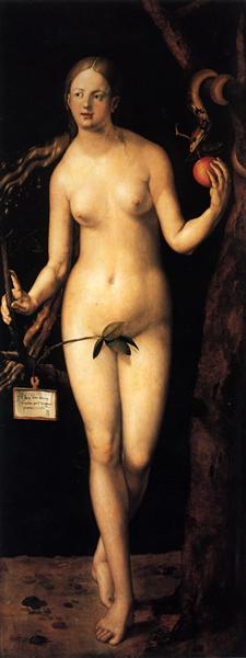 Eve (right panel), 1507 - Альбрехт Дюрер