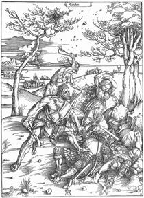 Hercules Killing the Molionides - Albrecht Durer