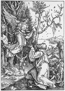 Joachim and the Angel from the 'Life of the Virgin' - Albrecht Durer