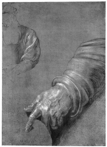 Левая рука, 1521 - Альбрехт Дюрер