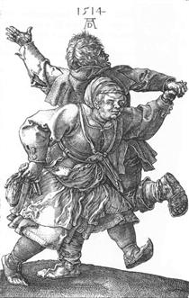 Peasant Couple Dancing - Albrecht Dürer