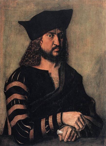 Portrait of Elector Frederick the Wise of Saxony, 1496 - Альбрехт Дюрер