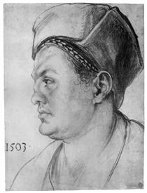 Portrait of William Pirckheimer - Albrecht Durer